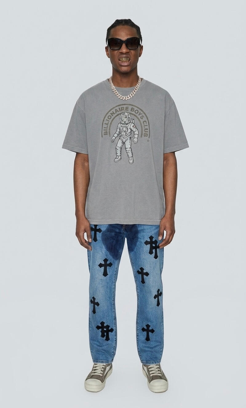 Wet Pants Denim Chrome Jeans Wet Look, Dry Feel