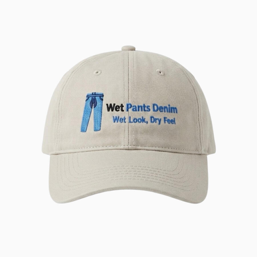 Wet Pants Denim Stone Hat Wet Look, Dry Feel